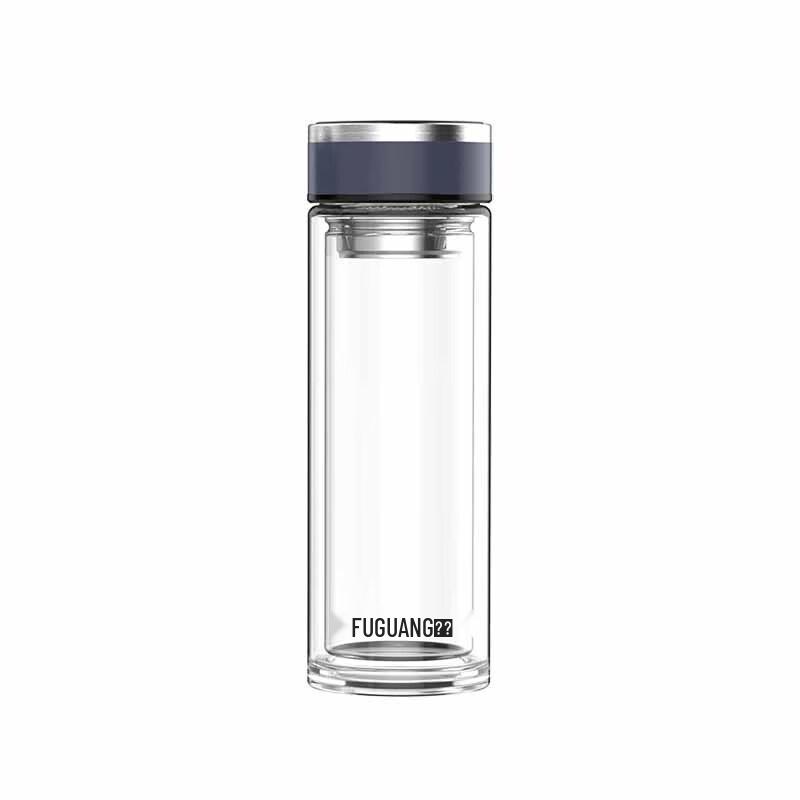 FUGUANG G2116 Double-Layer Glass Tea Infuser Bottle