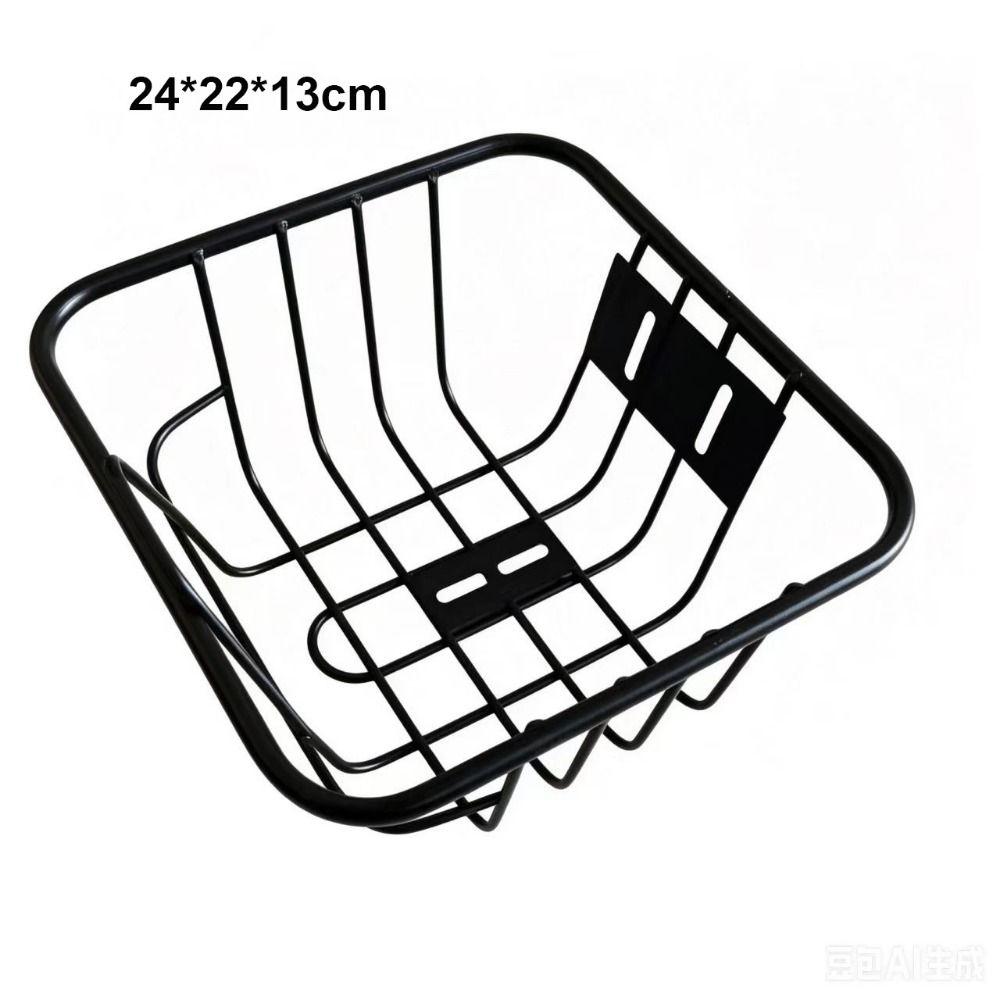 Metal Bicycle Rear Basket Fixed Durable Backpack Storage Children's Folding Bike Accessories