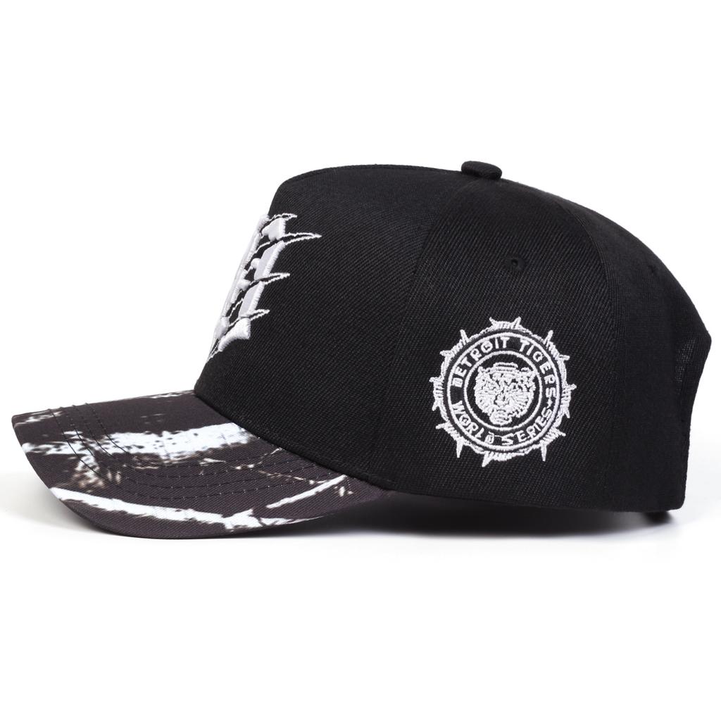 Unisex Gothic D Kratzspuren-Stickerei Persönlichkeit Baseballkappe Street Hip-Hop Kappen Frühling Herbst Outdoor Freizeit Hüte Reisezubehör für Damen Herren