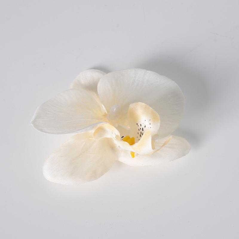 5pcs Simulated Film Butterfly Orchid Flower Head Petals Flower Accessories Headwear Hairclip Handmade Wedding Gift Decoration
