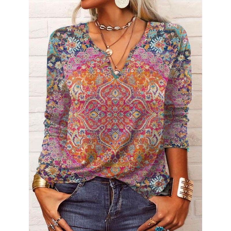 JPNTKY Women's Fashion Casual Long Sleeve V Neck Blouses & Shirts