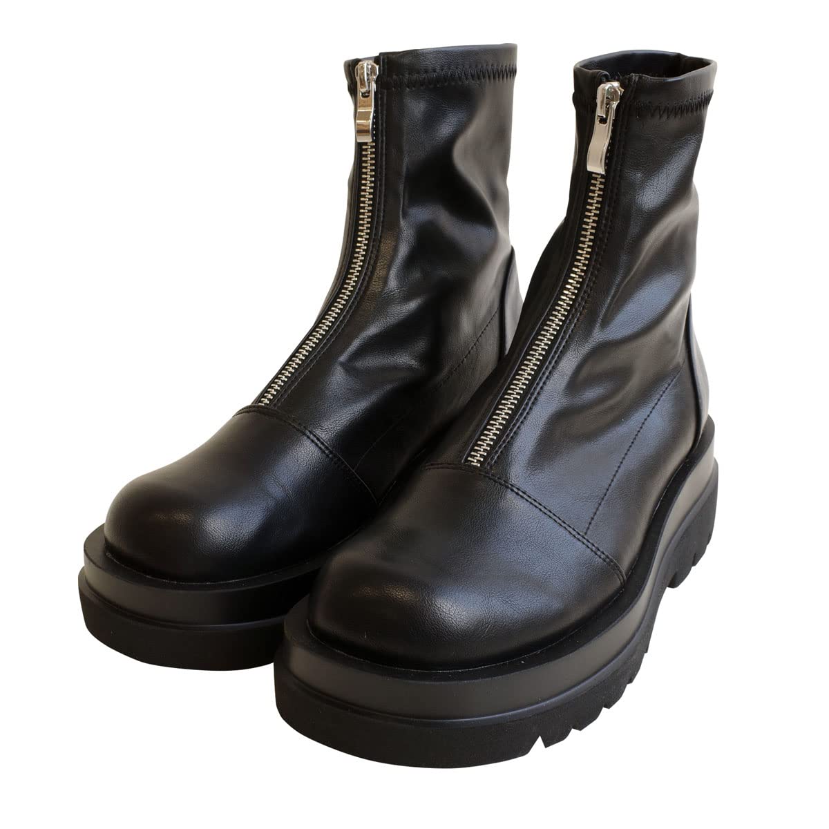 

Front Zip Short Track SH214 Black [AmiAmi] Boots, Thick-soled Boots, Thick-soled Boots, Women s Boots, Black, Sole, (L (24.0cm), (Smooth))