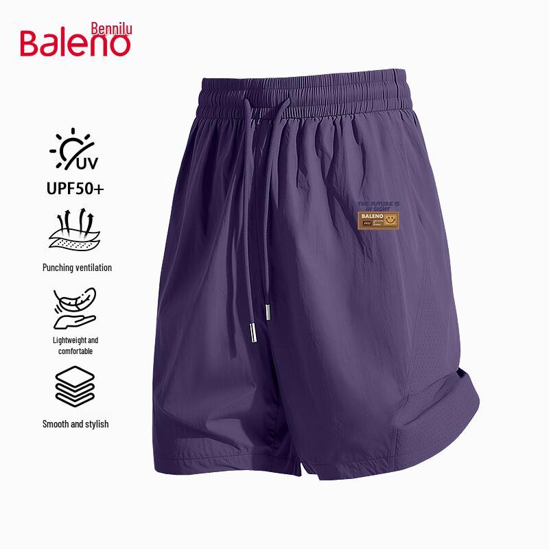 

Baleno Men s Perforated Micro-Wrinkle Casual Shorts 2XL