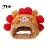 Cute Birthday Gift for Pets Hedgehog Cat Hat, Plush Cozy Pet Adjustable Fit, Soft Animal Headgear Funny Hat Cats, Puppies, Small Dogs Kitten