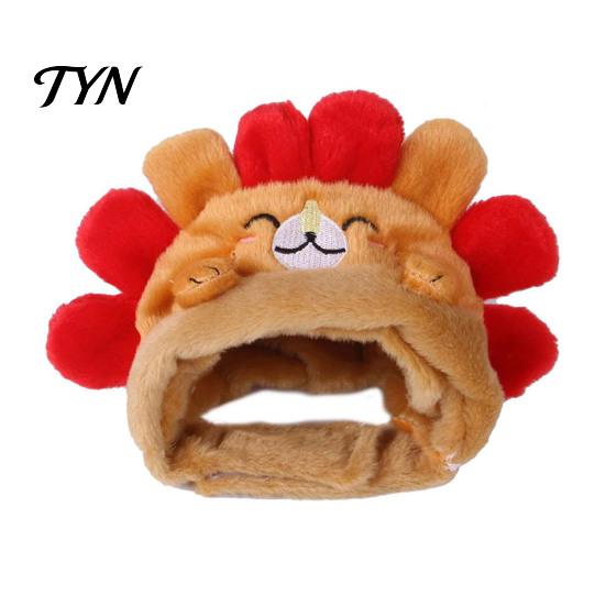 Cute Birthday Gift for Pets Hedgehog Cat Hat, Plush Cozy Pet Adjustable Fit, Soft Animal Headgear Funny Hat Cats, Puppies, Small Dogs Kitten