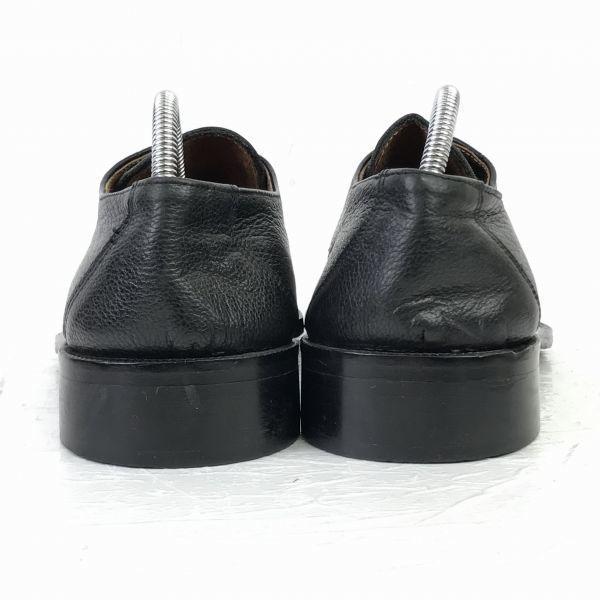 Made In Italy VARESE All Leather Grain Straight Tip Dress Business Shoes Size 39 24.5 Black(USED)