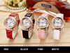 Rhinestone Luminous Leather Diamond Watch Quartz Watch Women'S Hand Diamond Watch 773