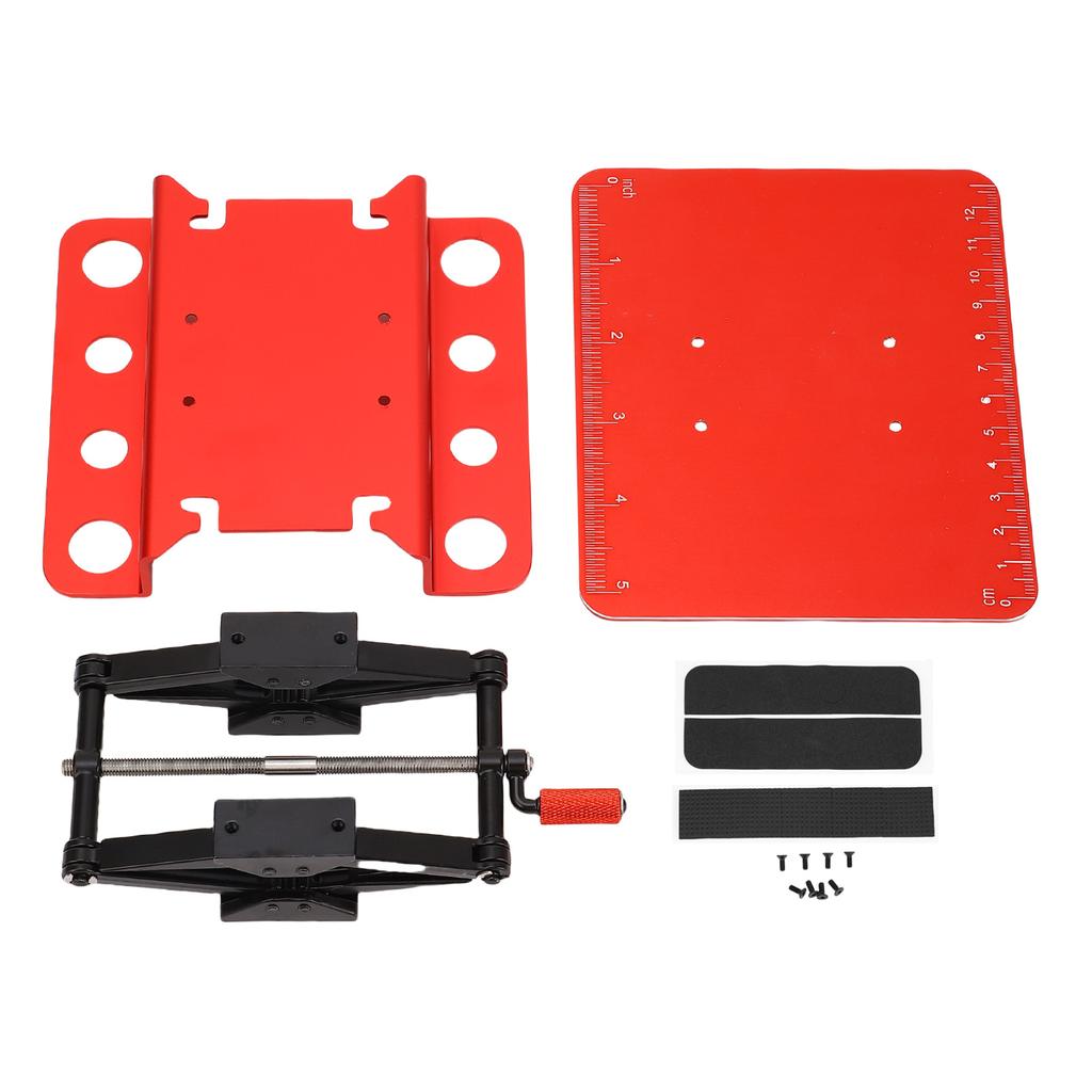 RC Car Repair Work Stand 2.36 Inch to 5.51 Inch Manual Lift Lower Workstation with Anti Slip Pad for
