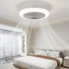 Silent Ceiling Fan Light with Integrated Remote for Bedroom or Living Room