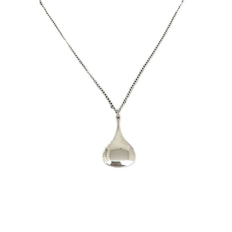 Elegant Long Teardrop Pendant Necklace Adjustable Length Choker Sweater Chain Stylish Jewellery for Women and Girls