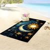 1 Stück Sonne Mond Sterne Strandtuch Himmlisches Muster Fantasie Design Schnelltrocknend Weiches Mikrofaser Badetuch Für Frauen Spirituelles Geschenk