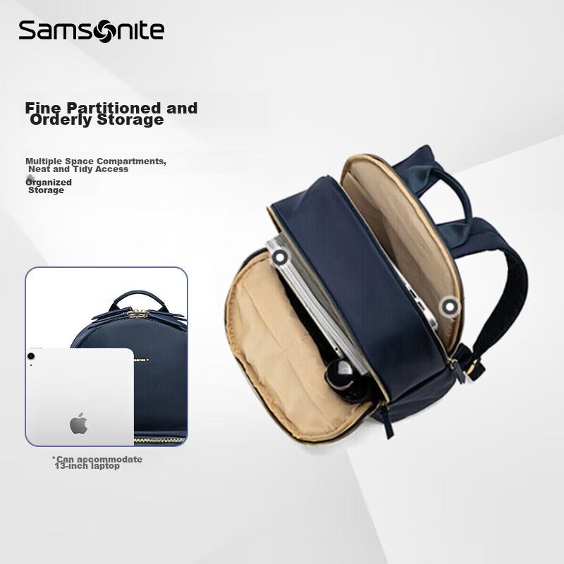 Samsonite (Samsonite) Rucksack, 13-Zoll-Laptoptasche, Damenrucksack, Schulrucksack für Studenten, Einfache und modische Reisetasche TQ4