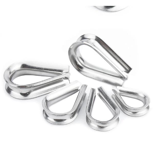 M2 M3 M4 M5-M6-M8-M10 304 Stainless Steel Cable Wire Rope Protective Sleeve  Chicke Riggingn Heart Ring Fixing Workpiece