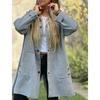 2025 Storm-Ready Hooded Jacket - Single-Breasted Melton Wool Blazer W/ Quilted Lining, Smart Casual Urban Outerwear for Work to Weekend