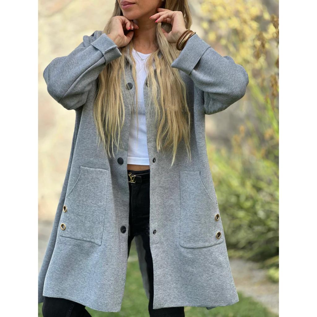 2025 Storm-Ready Hooded Jacket - Single-Breasted Melton Wool Blazer W/ Quilted Lining, Smart Casual Urban Outerwear for Work to Weekend