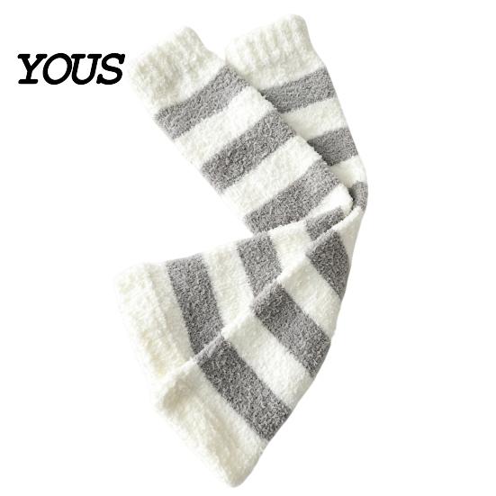 Thickened Velvet Calf Sleeves Coral Fleece Leg Warmers for Women, Winter Thermal Knee High Warm Protectors Socks, Striped/Solid Color, Soft