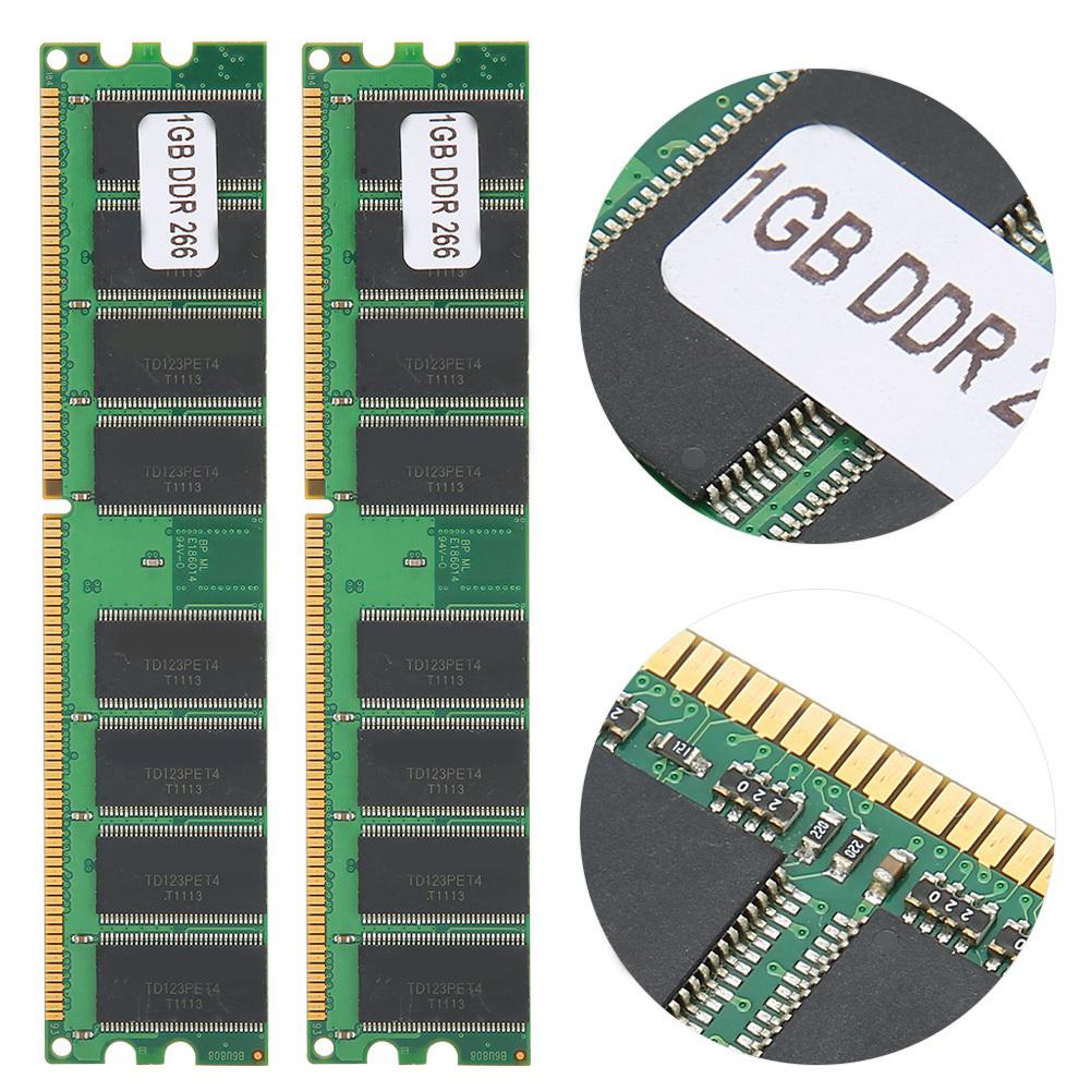 2 Pcs Módulo de Memória Computador Desktop Dupla Face 16 Grãos para AMD DDR 1GB 226 PC2100