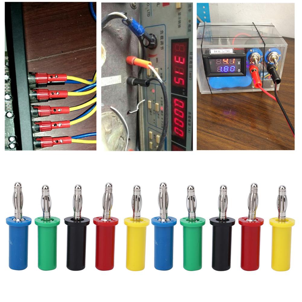 10 Pcs Banana Jack Integrated Welding Type Banana Connector Head 4mm 30 60V 32A
