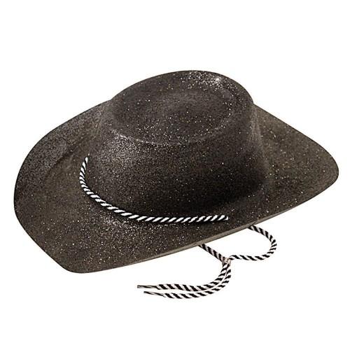 Bristol Novelty Pălărie de cowboy cu sclipici pentru adulți unisex