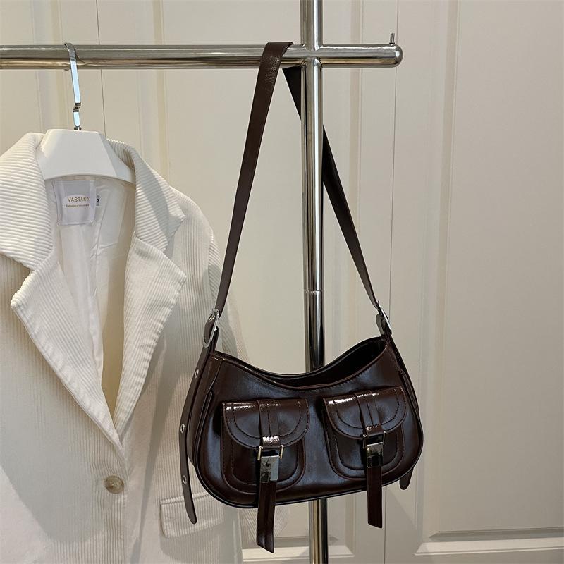 Simple Design Armpit Bag Autumn New Fashion Trend Versatile Dumpling Bag Single Shoulder Oblique Span Bag