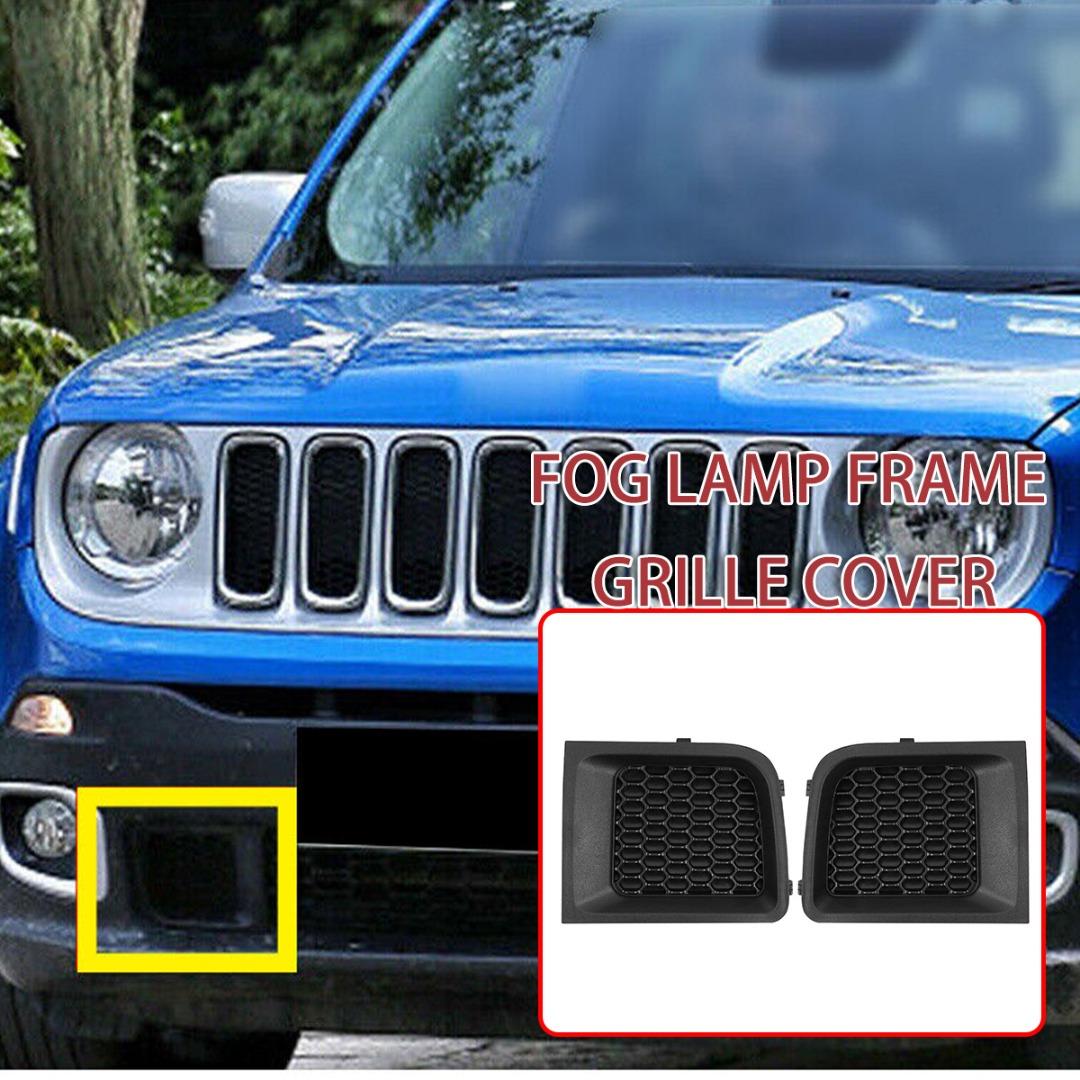 

PDTO для Jeep Renegade 2015-2018 левый + правый передний бампер, нижняя решетка, рамка, новая крышка