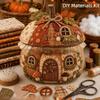 Vintage Style DIY Sewing Kit Floral Fabric Patchwork Pumpkin Friends Kit  Autumn Home Decor