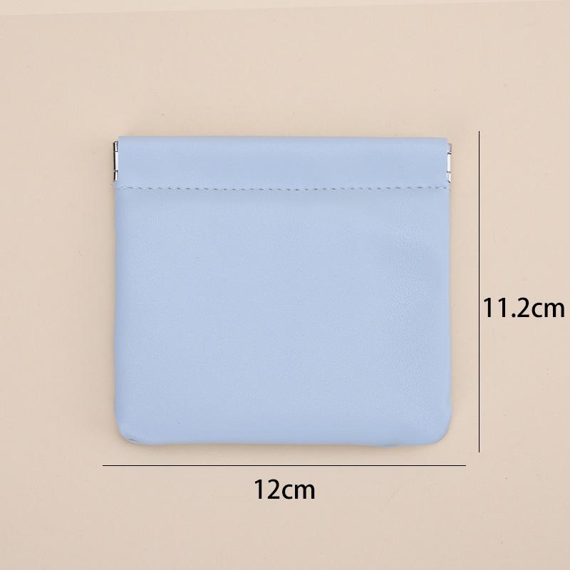 2025 Mini PU Leather Snap-Closure Coin Purse - Waterproof & Portable