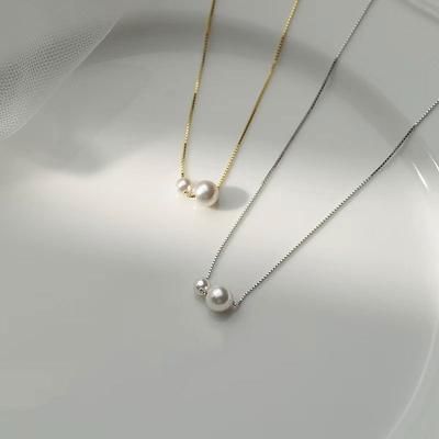Collier, Perle pour femme, Luxe léger, Niche, Sensation haut de gamme, Style simple et cool, Nouvelle tendance, Tendance chaîne de clavicule