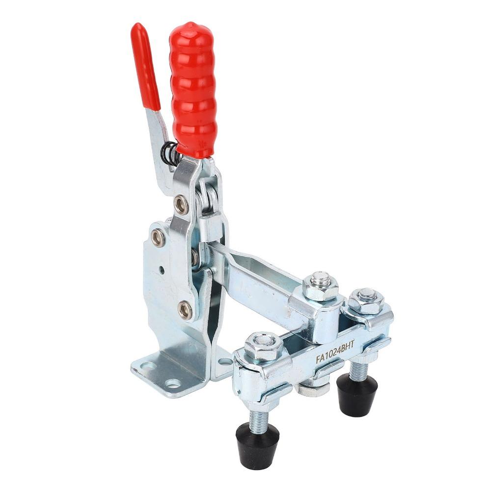 Dual Head Vertical Toggle Clamp 227kg Clamping Force Hold Down Clamp Heavy Duty Clamp  Carpentry