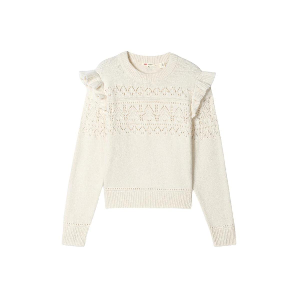 

Levis Повседневный Простой Вязаный Свитер с Круглым Вырезом и Длинным Рукавом Женский свитер 0037X-0000 XS