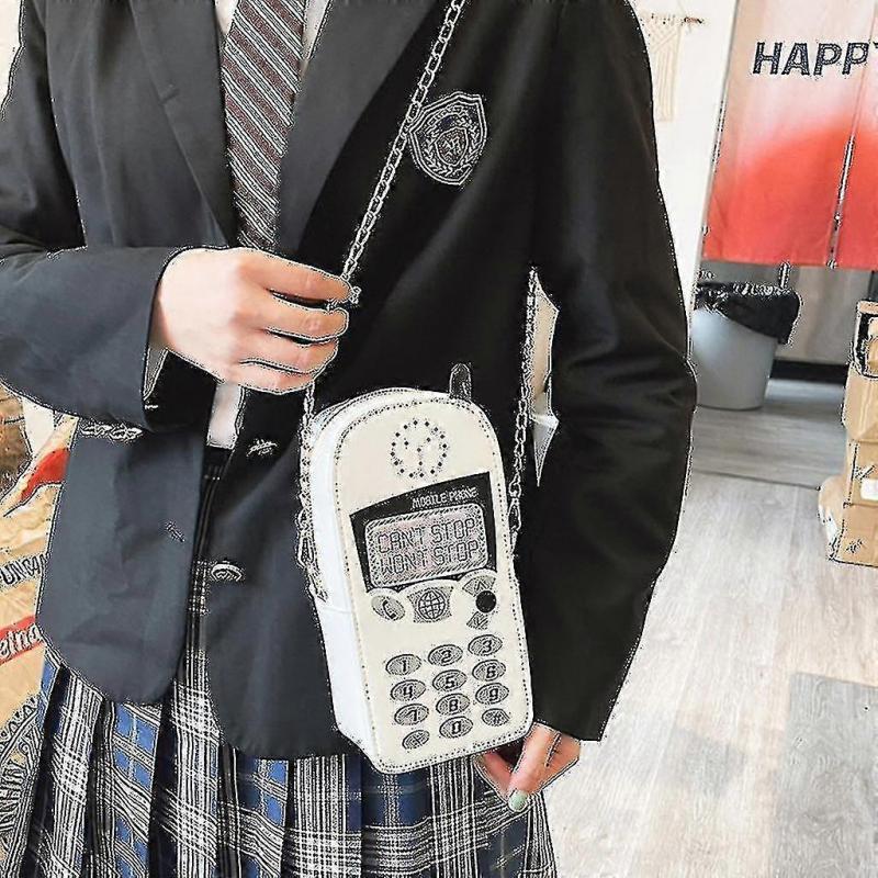 Funny Mobile Phone Shape Purse With Chain Crossbody Shoulder Bag Cartoon Handbag-4