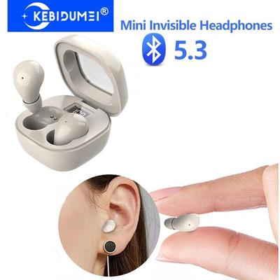Бездротові невидимі навушники Mini Sleep Earbuds TWS Bluetooth 5.3 Earphones with Mic Noise Reduction HIFI Stereo Headset for Smart Phone