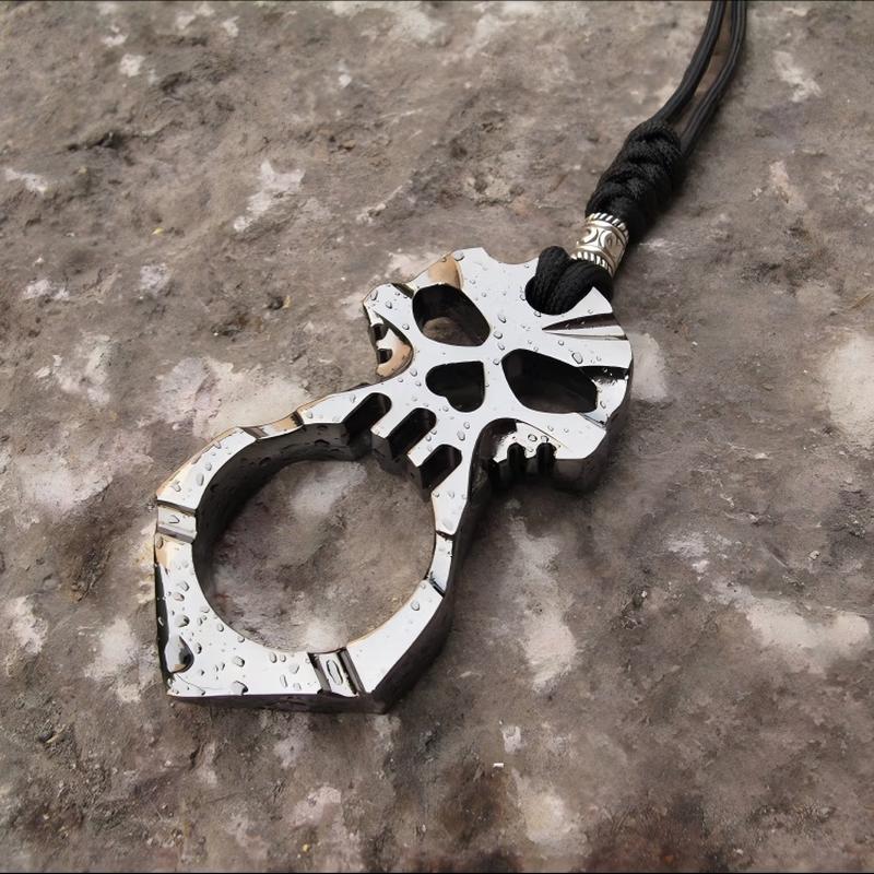 Кольцо-перстень Brangdy с черепом, стеклобой