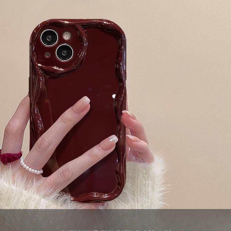 Applicable To Apple 15promax Mobile Phone Case IPhone 13/14 Plush Bow Bracelet 11/12 Silicone Anti-fall
