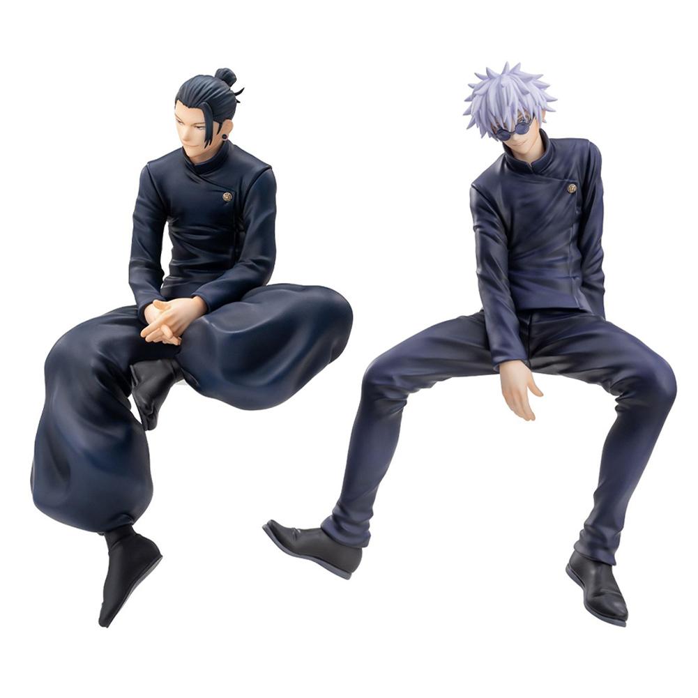 JJK Anime figure Geto Suguru Sitting Posture action figure gojo and geto figure pvc model Collection decoration toy Anime Gifts 14CM