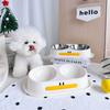 Anti Slip Dog Double Bowl Stainless Steel Pet Drinking Bowl with Stand Pet Food Basin  for Dogs