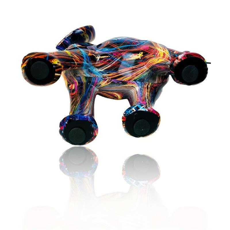 Ρητίνη Πολύχρωμο Άγαλμα Ελέφαντα Πολύχρωμη Τέχνη Γλυπτά Ελεφάντων Πολύχρωμο Διακοσμητικό Ελέφαντα Διάκοσμο Feng Shui Ζώο Γλυπτό Ελέφαντα για Κουζίνα