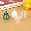 1:12 Scale Miniature Dollhouse Glass Canister Mini Cookies Candy Jar Bottle for OB11 Doll Kitchen Play Food Toy Accessories