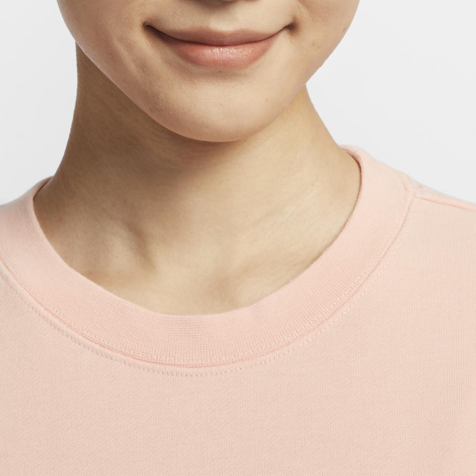 Nike Sportbekleidung FW24 Einfaches Bequemes Weiches Rundhals-Sweatshirt Damen Sweatshirt Gewaschen-Koralle HV8724664