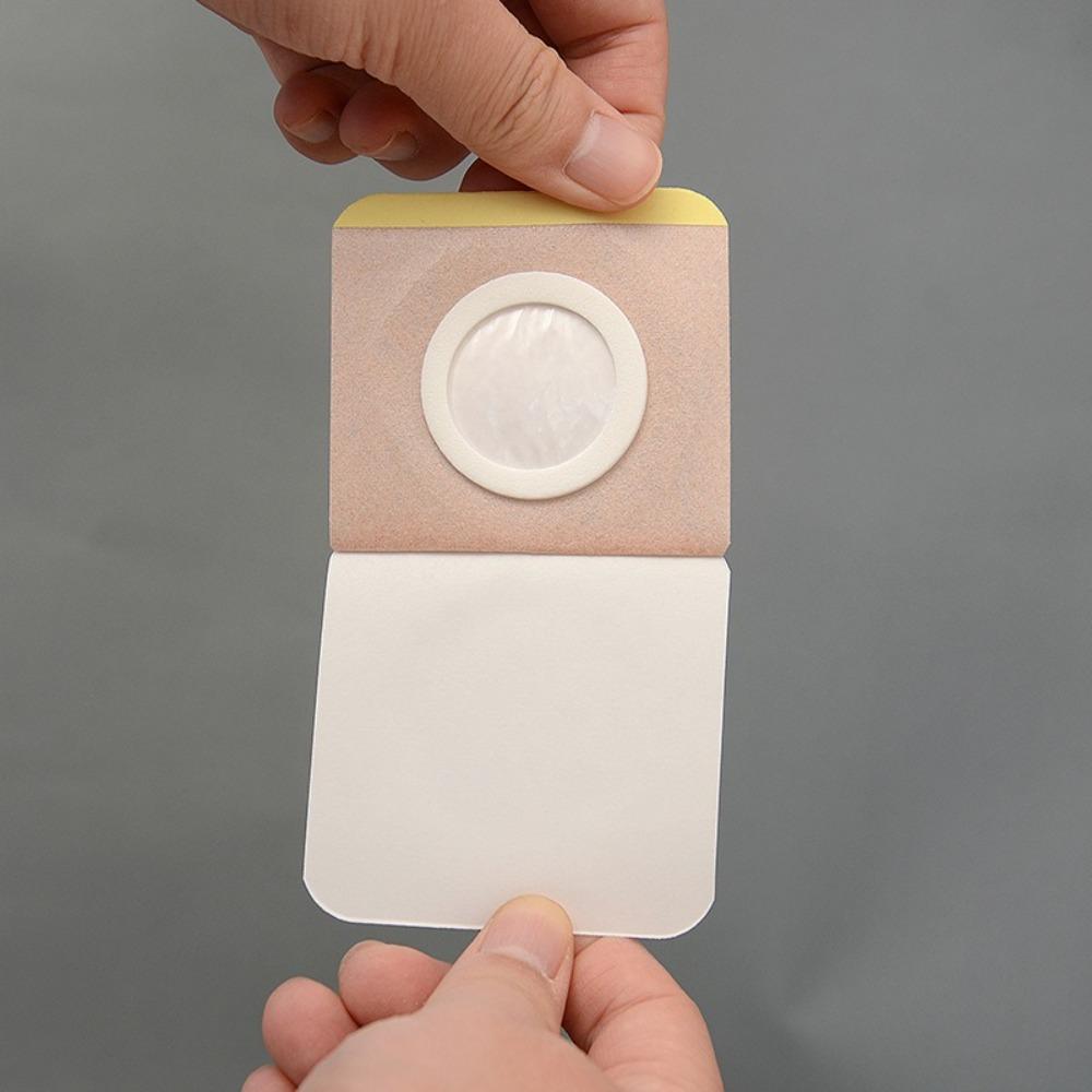 50pcs Disposable Castor Oil Pack Self-Adhesive Seepage Resistant Adhesive Navel Stickers Universal Belly Button Protectors