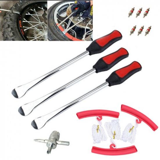 Motorcycle Tire Changing Tool 13pc Tire Removal Tool for Dirt Bike Lawnmower EOA