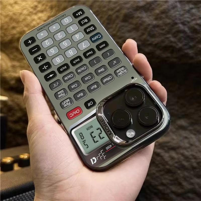 Unique Funny Stylish Calculator Pattern Phone Case For IPhone 17 16 15 Plus 14 Pro Max 13 12 11 Shockproof Back Anti-drop Cover