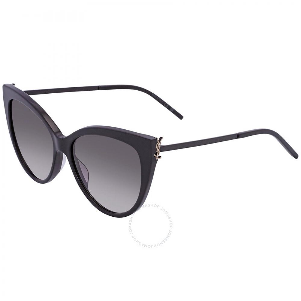 Ochelari de Soare Damă Saint Laurent Ochi de Pisică cu Gradient Fumuriu Sl M48sa 002 56
