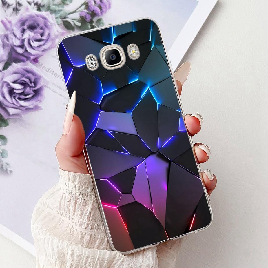 For Samsung Galaxy J5 2016 Case SM-J510F Luxury Fashion Painted Cover Soft Slim Phone Case For Samsung J3 J5 J7 2016 Fundas Bags