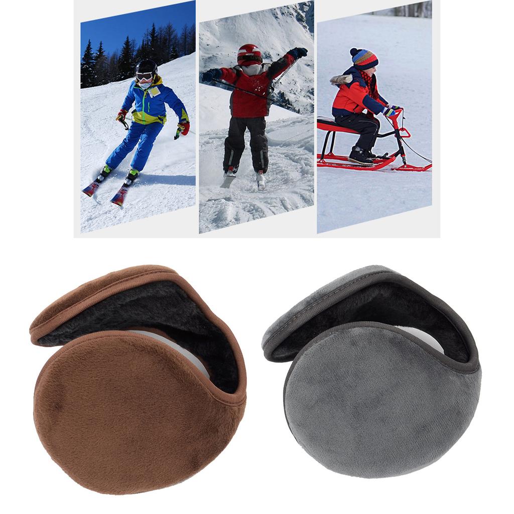 Winter Ear Warmers Behind-the-Head Adjustable Earmuffs Ear Warm Protector Thicken Plush Earmuff Ear Cover