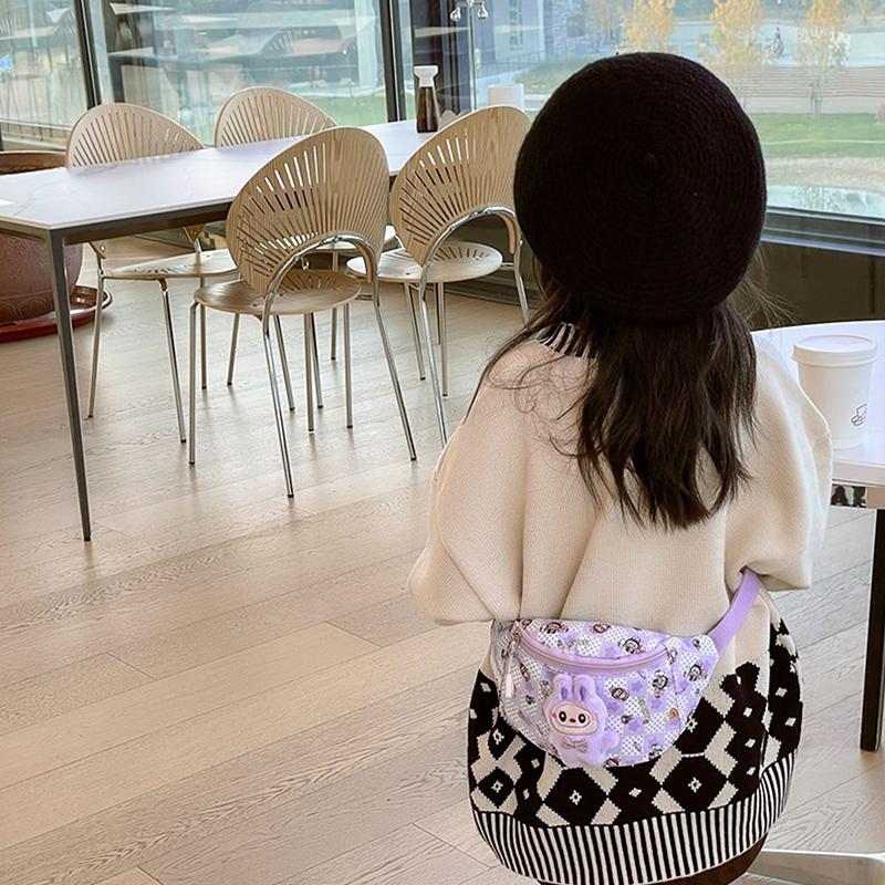 Kawaii Crossbody Bag Kids Chest Bag Cartoon Cute Backpack Casual Outdoor Travel Wallet Waist Bag Gift