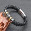 Creative and Fashionable Woven Honeycomb Shape Leather Bracelet for Men, Personalized Trendy Punk Jewelry Accessories for Women