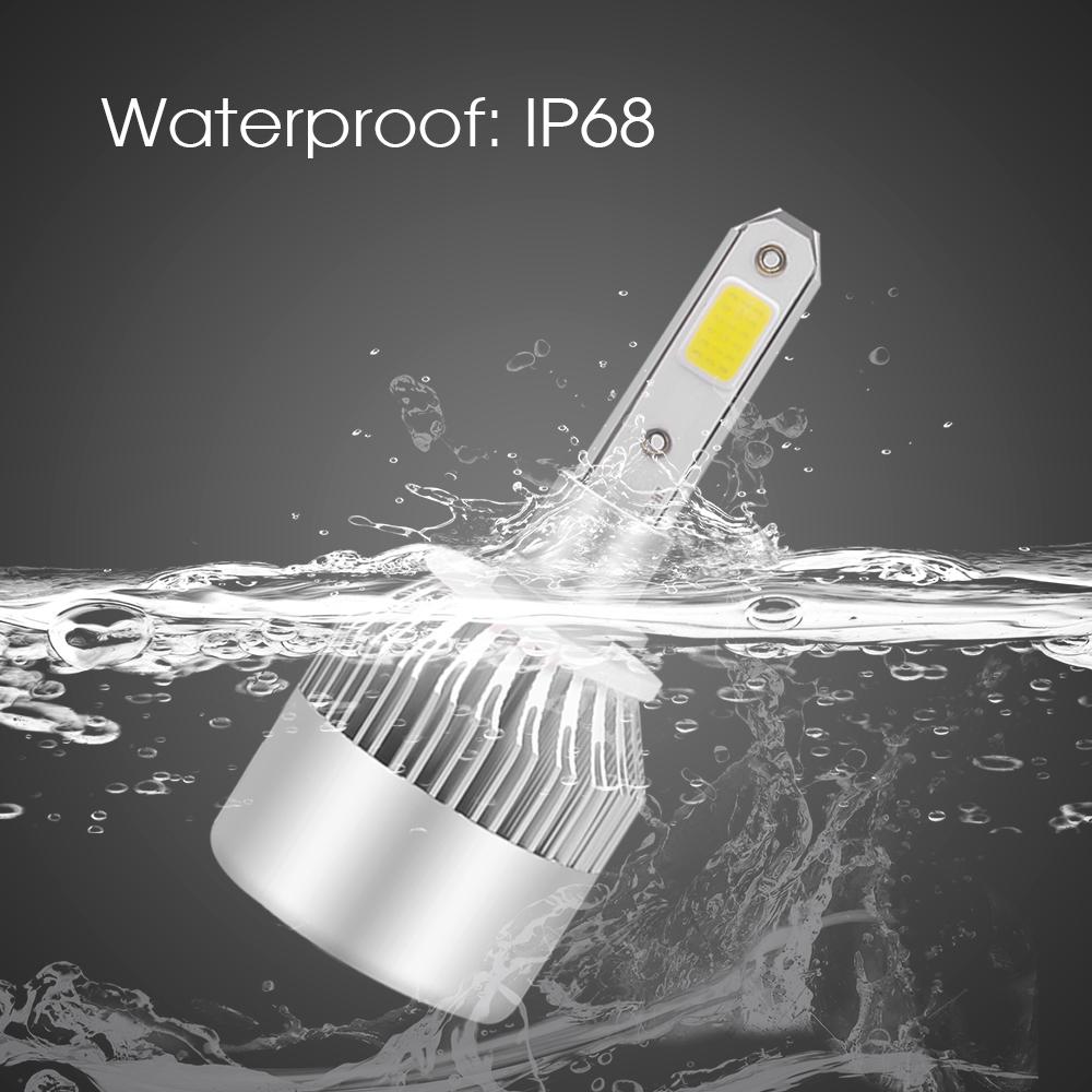 Żarówka LED H7 do reflektora samochodowego Mini H4 H1 H8 H9 H11 9005 9006 9012 HB3 HB4 HIR2 Automatyczna lampa przeciwmgielna 3570 CSP Plug And Play 12V