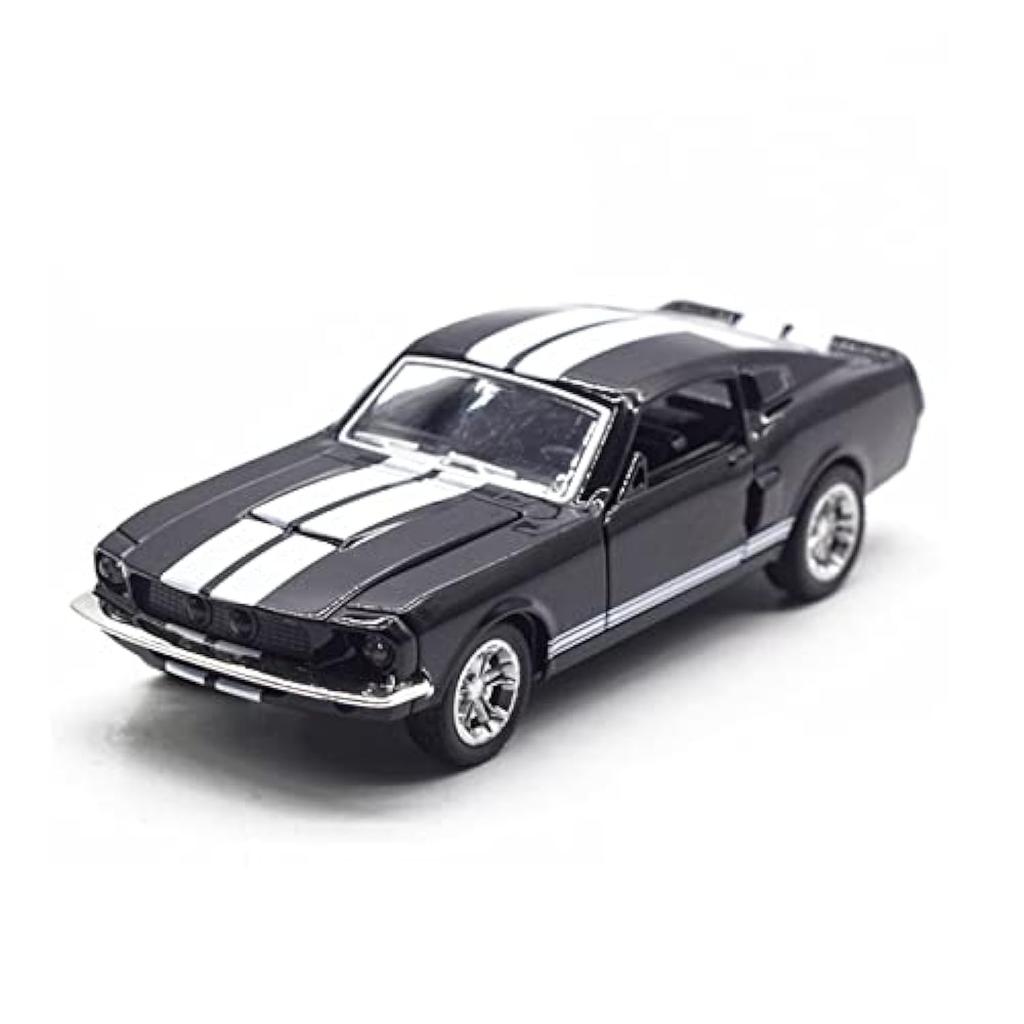 1/32 Scale Toy Car Model for Ford Mustang Vintage Alloy Diecast Car Model Classic Pull Back Car Replica for Kids Gift