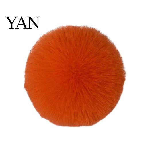 Backpack Charms Faux Fur Pom Fluffy Ball with Elastic Loop Cute for Hats Plush Bag Charm Craft Projects Hat Accessories